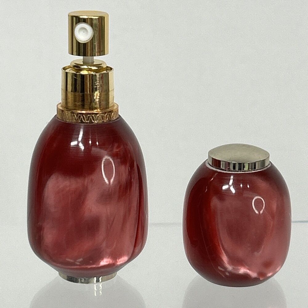 Empty Mini Perfume Bottle Spray Vanity Decor Cologne Refillable Glossy Cherry